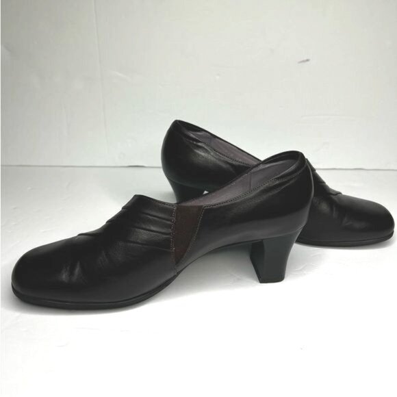 Beautifeel Womens Anne Black Leather Pump Heels Size 7 - Picture 3 of 11